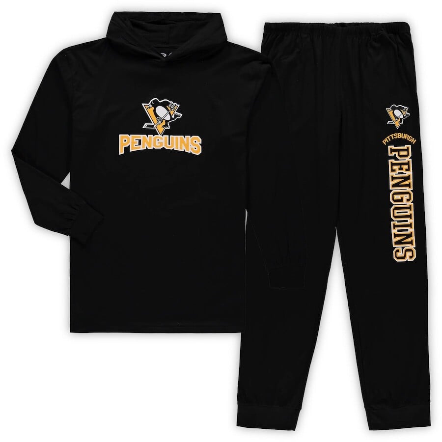 

Пижамный комплект Concepts Sport Pittsburgh Penguins, черный