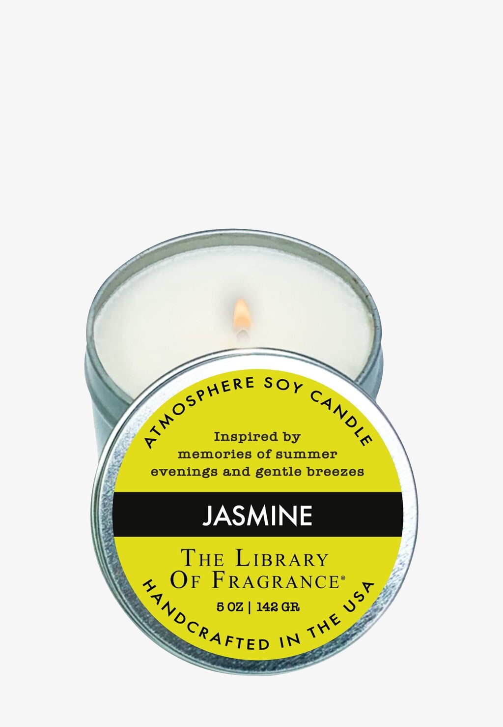 

Ароматическая свеча Jasmine Handcrafted Soy Candle The Library of Fragrance
