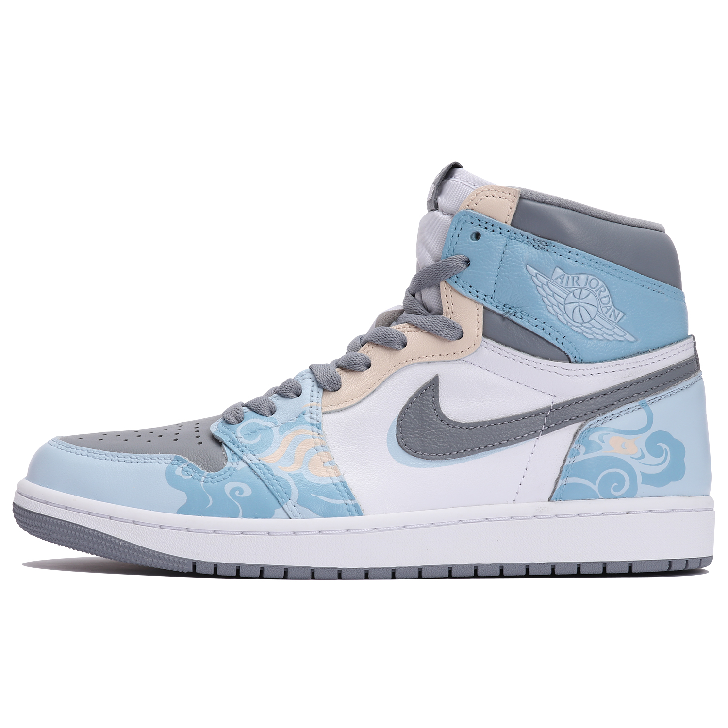 

Jordan Air Jordan 1 винтажные баскетбольные кроссовки женские, Gray/Blue