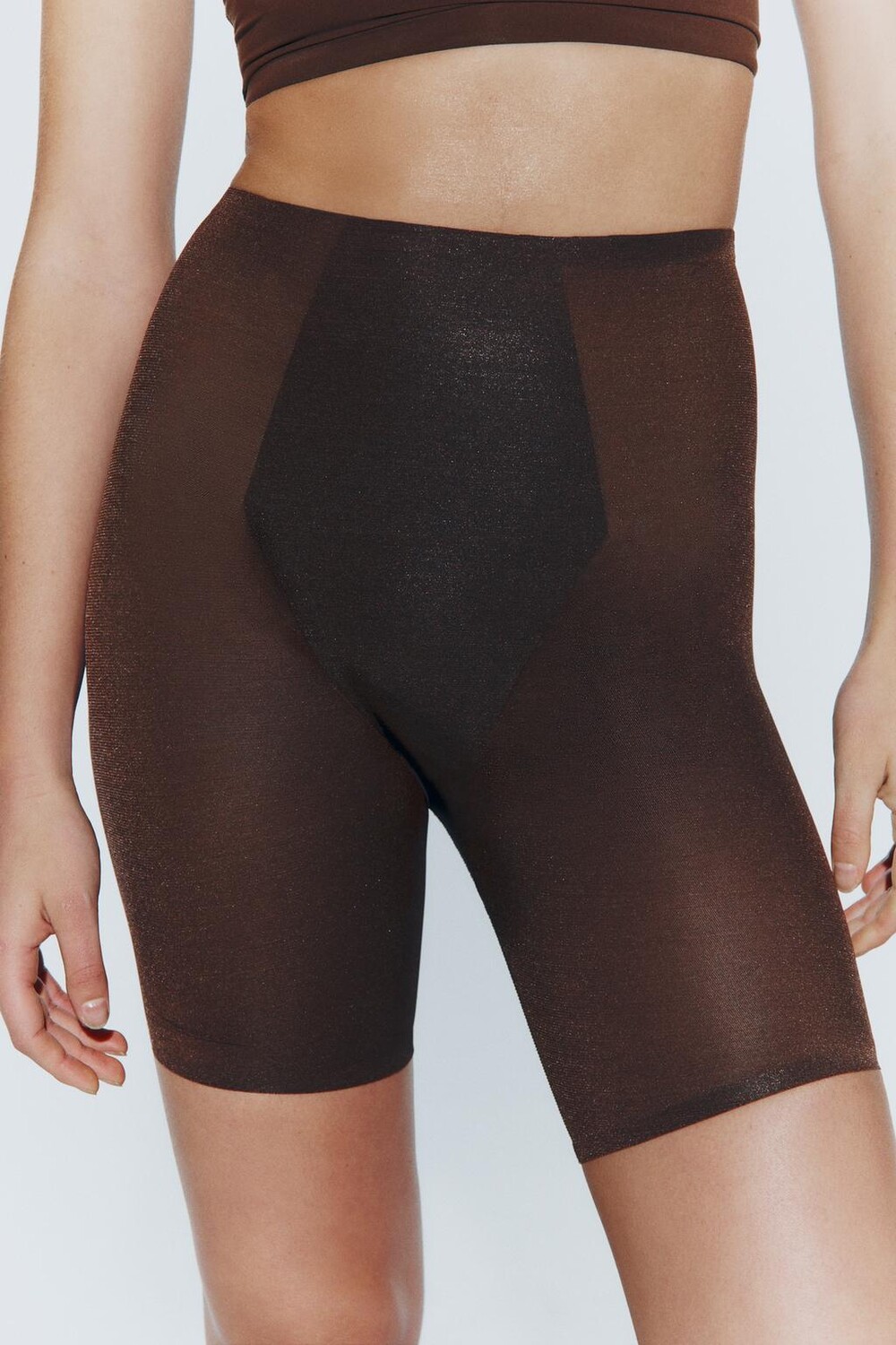 

Корректирующее белье шорты ZARA, темно коричневый