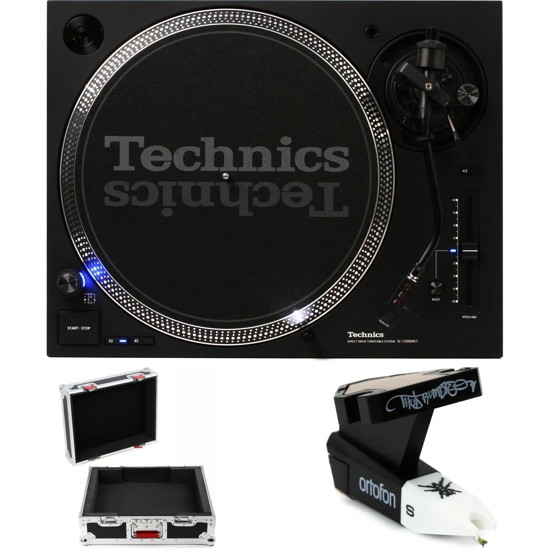 

Профессиональный проигрыватель с прямым приводом Technics SL-1200MK7 Essential Bundle