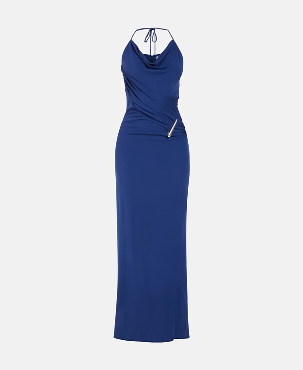 

Вечернее платье Halston, синий