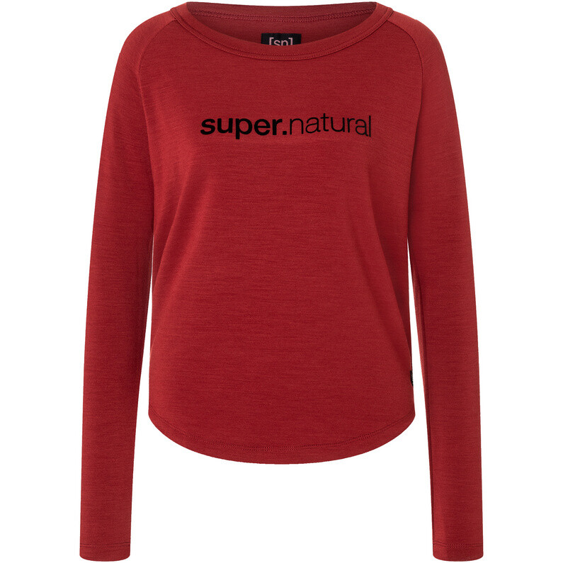 

Женский повседневный свитер с круглым вырезом Super.Natural, красный