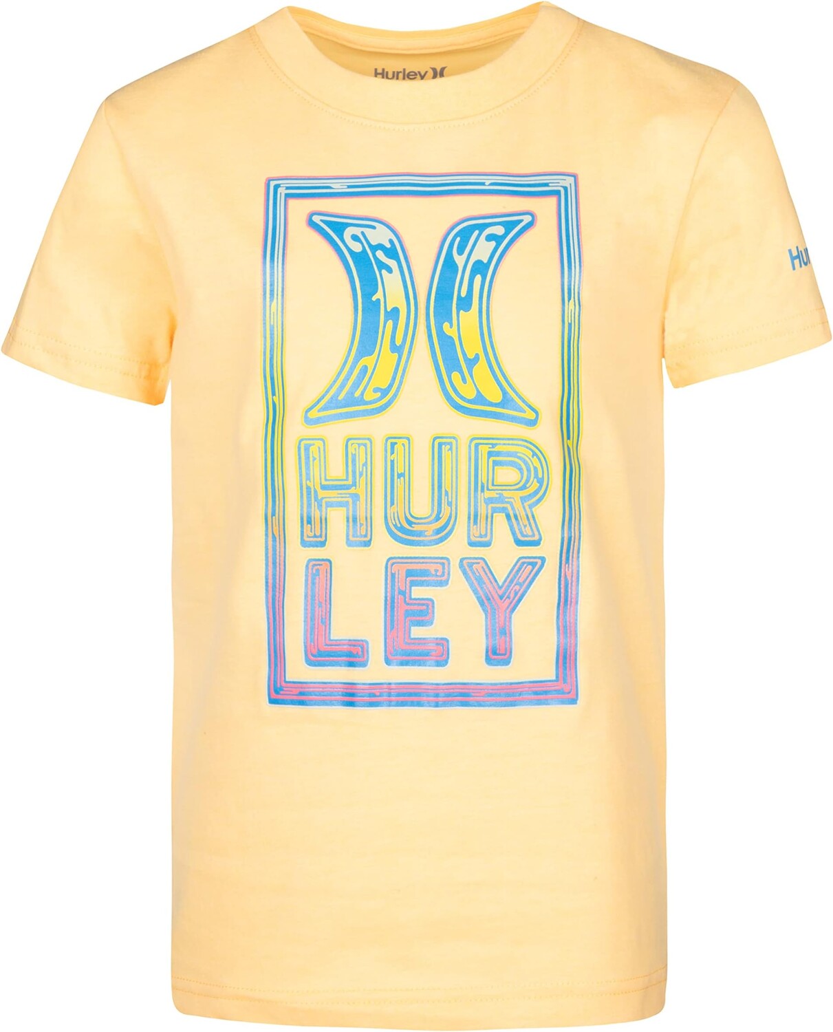 

Футболка с рисунком Techno Stack (Little Kids) Hurley Kids, цвет Melon Tint