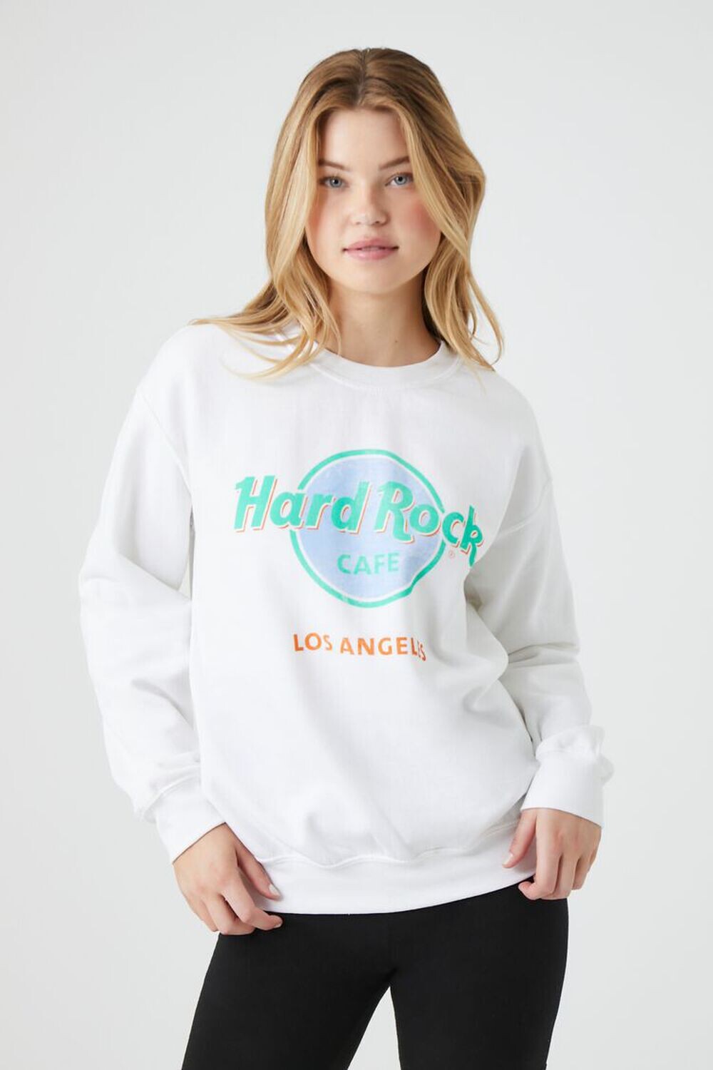 

Пуловер с графическим рисунком Hard Rock Cafe Forever 21, белый