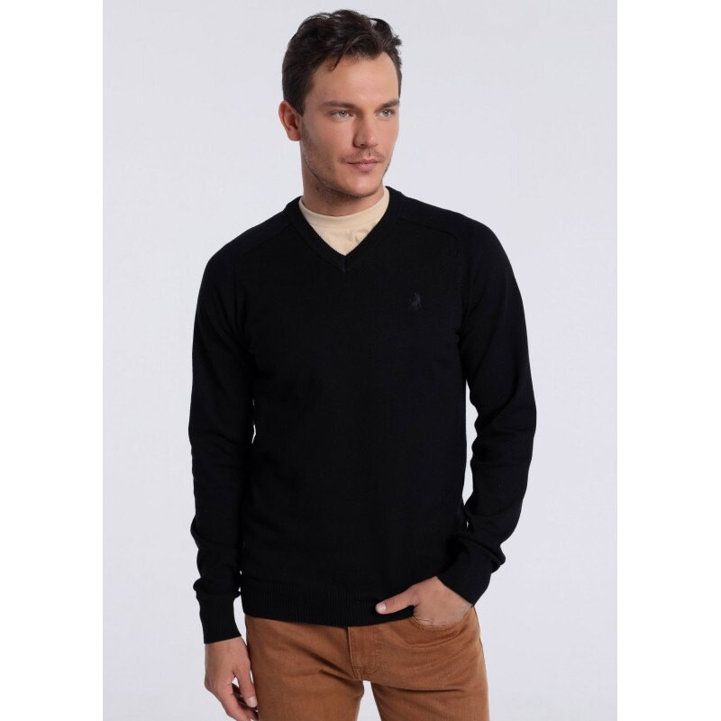 

Свитер Lois Jeans Bull V Neck, черный