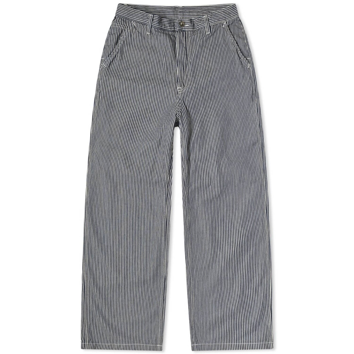 

Брюки Nudie Jeans Co Stina Hickory Striped, цвет Blue & Off White
