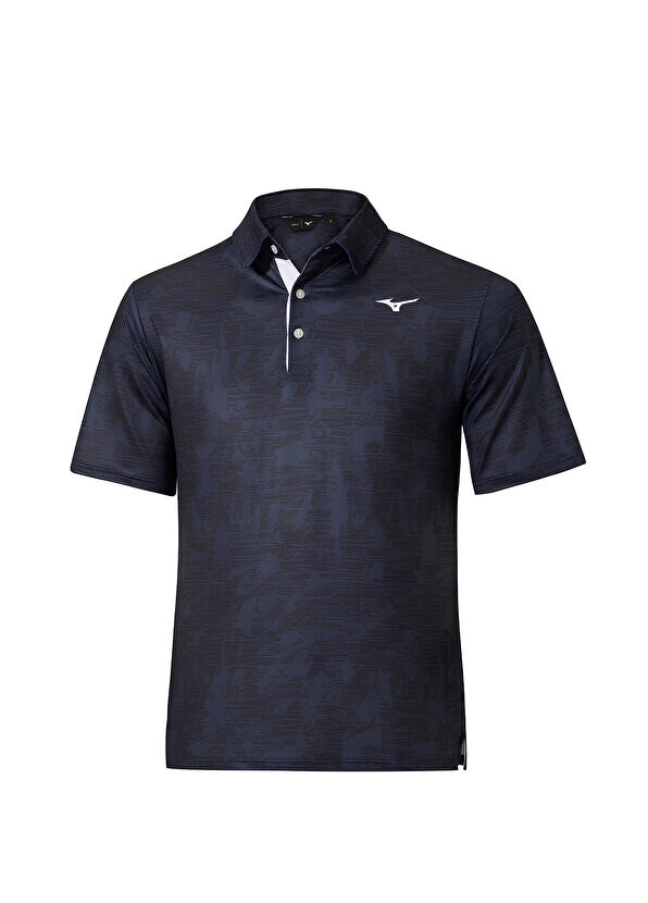

Черная мужская футболка-поло qd hazard polo Mizuno, Черный