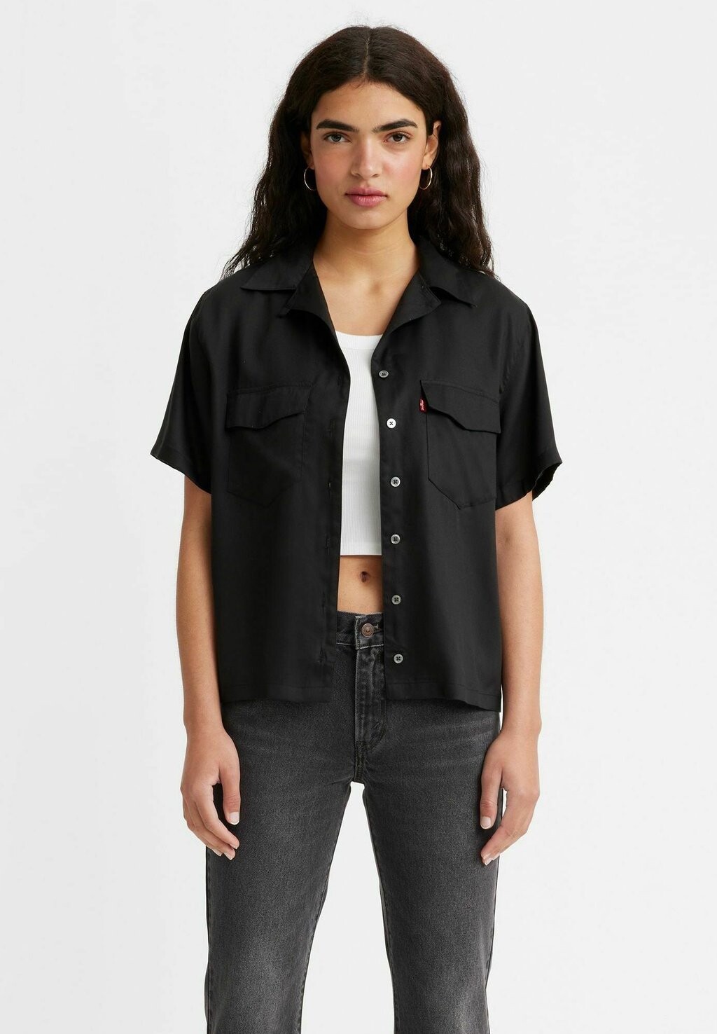 

Рубашка Levi's EMBER SS BOWLING SM, цвет annie dot navy smoke