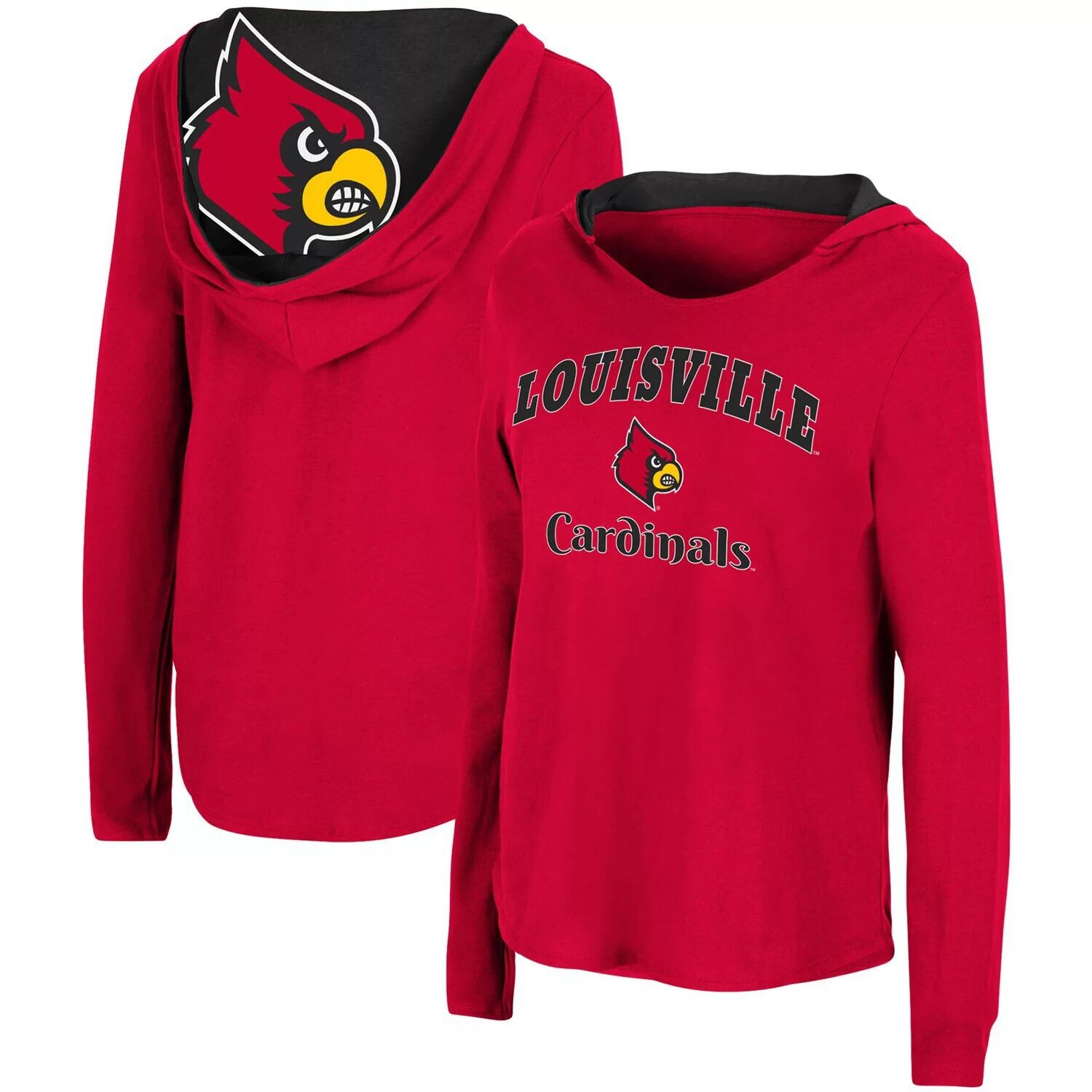 

Женская худи с длинным рукавом Colosseum Red Louisville Cardinals Catalina Colosseum