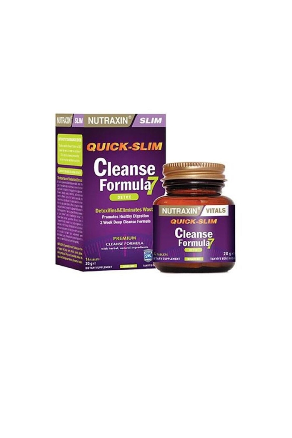 

Nutraxin Quick Slim Cleanse Formula 7 Detox 14 таблеток