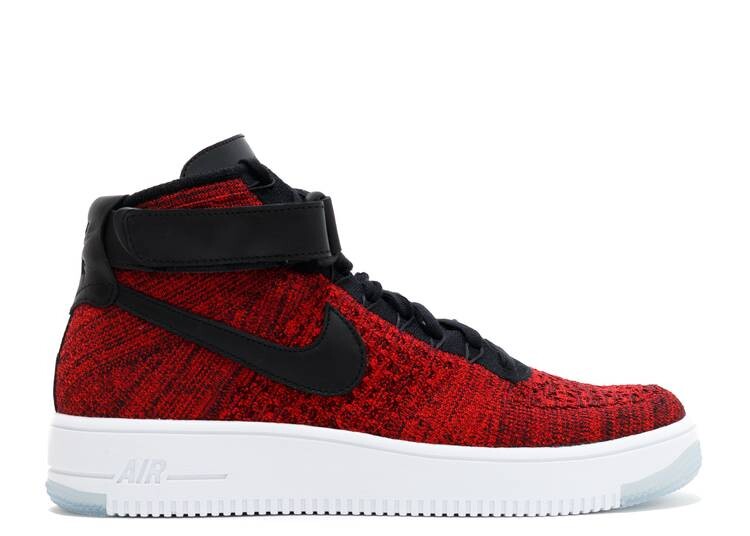 

Кроссовки Nike AIR FORCE 1 MID ULTRA FLYKNIT 'UNIVERSITY RED', красный