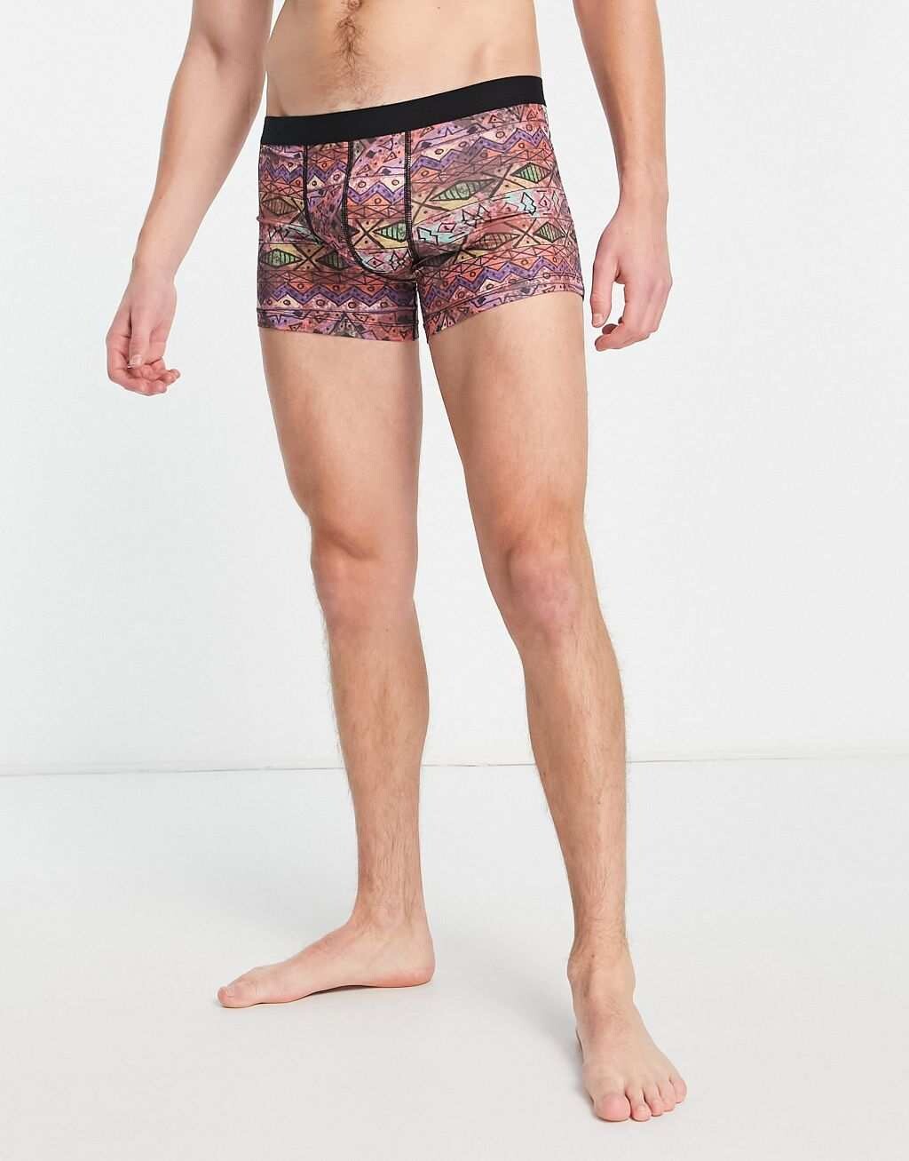 

Трикотажные плавки с анималистическим принтом ASOS DESIGN