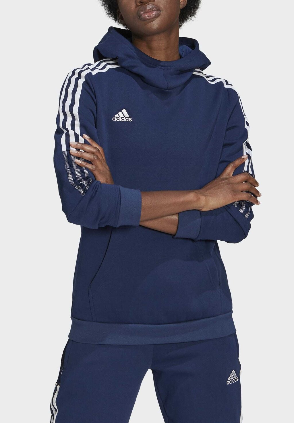 

Толстовка с капюшоном Adidas, синий