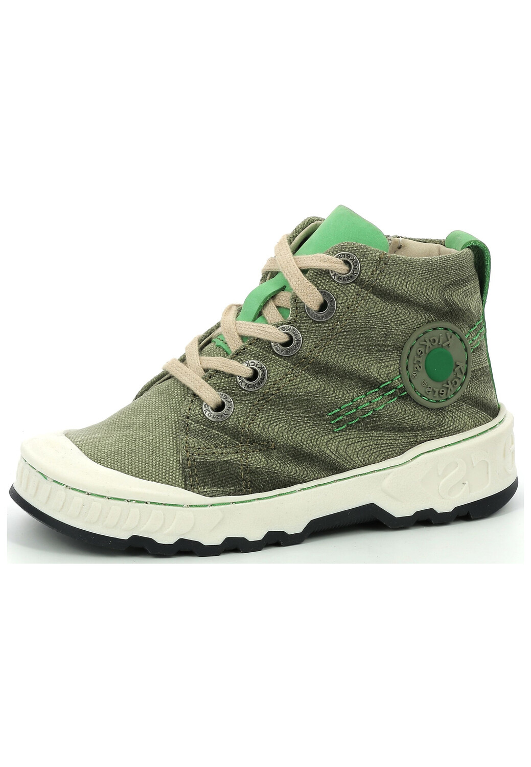 Высокие кроссовки Kickers, цвет Khaki/Gruen высокие кеды kickers цвет marine