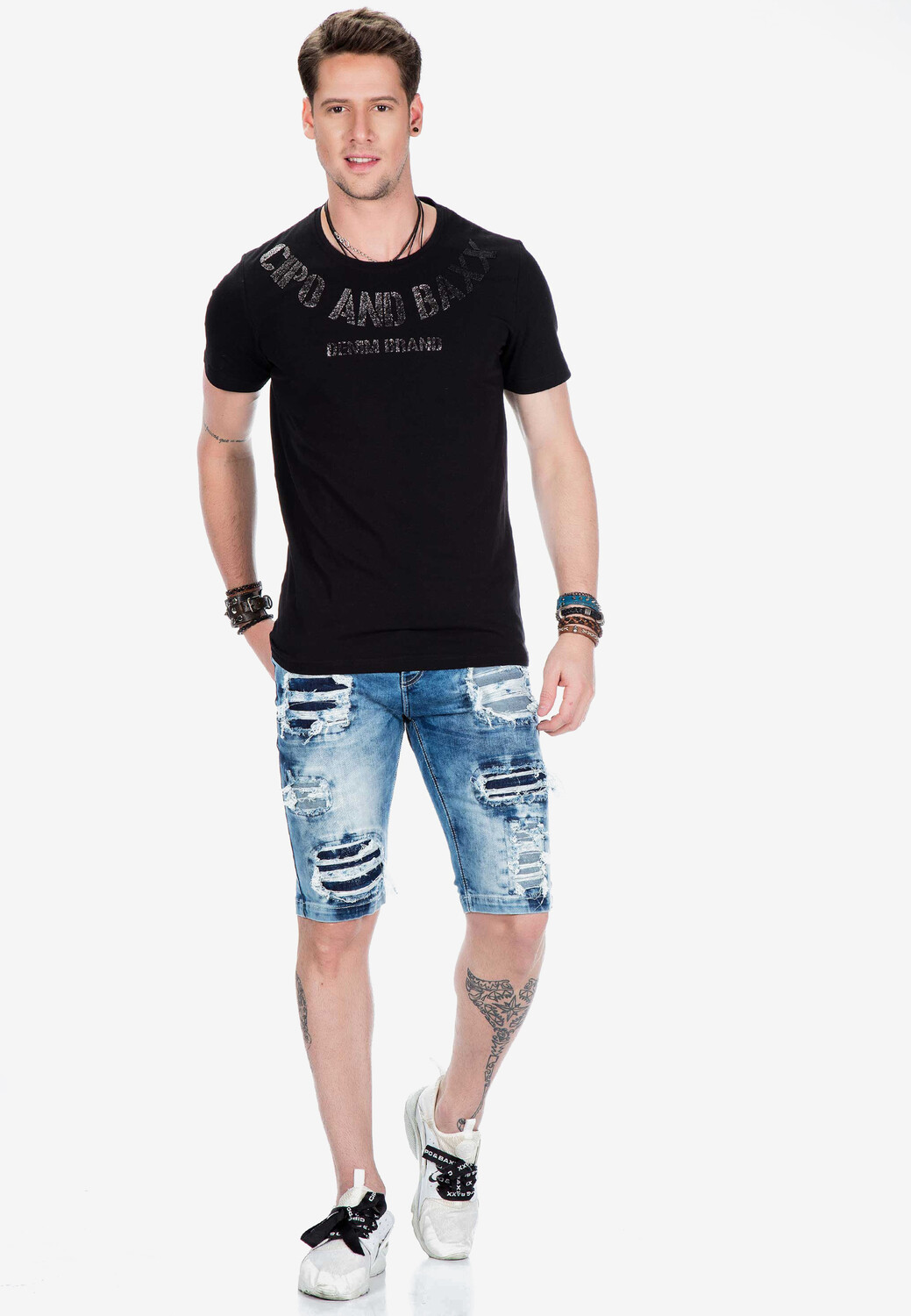 

Тканевые шорты Cipo & Baxx Jeans-, синий