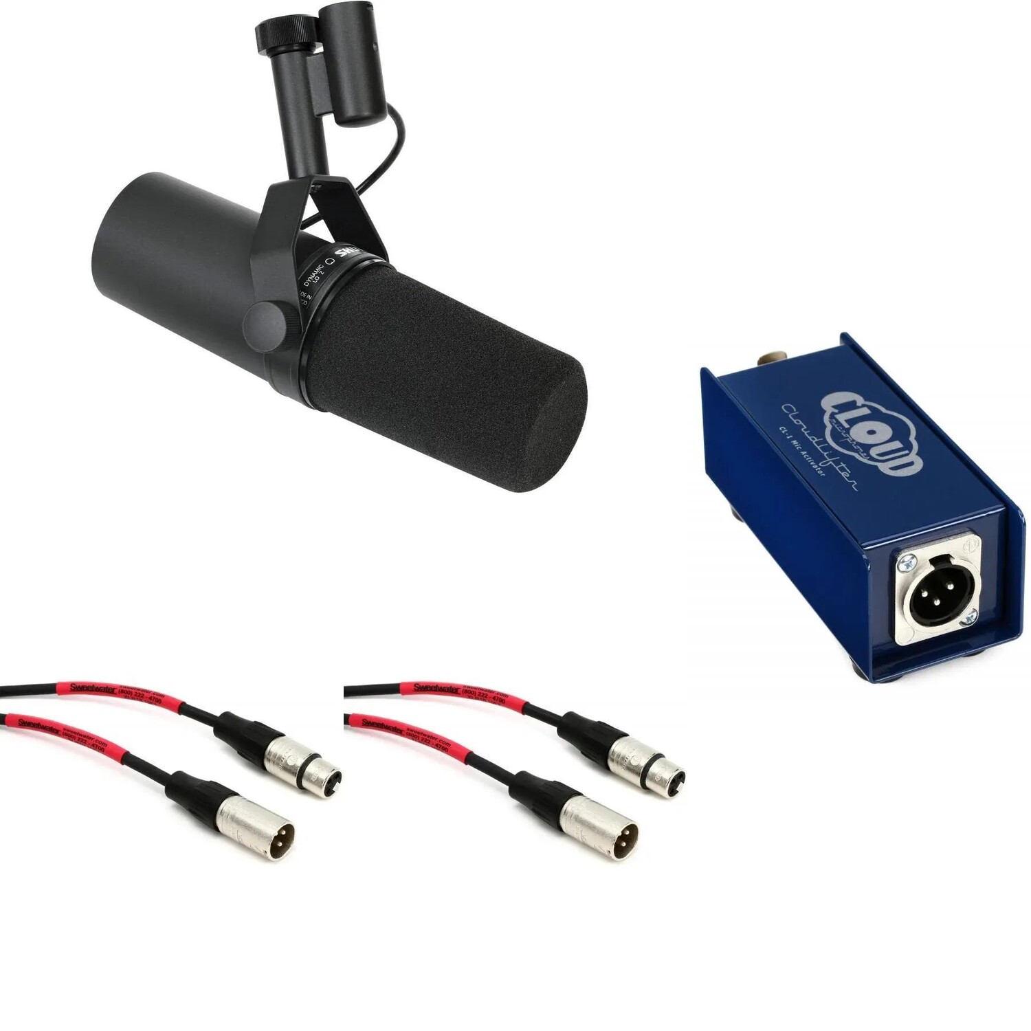 

Комплект динамического микрофона Shure SM7B и Cloudlifter CL-1