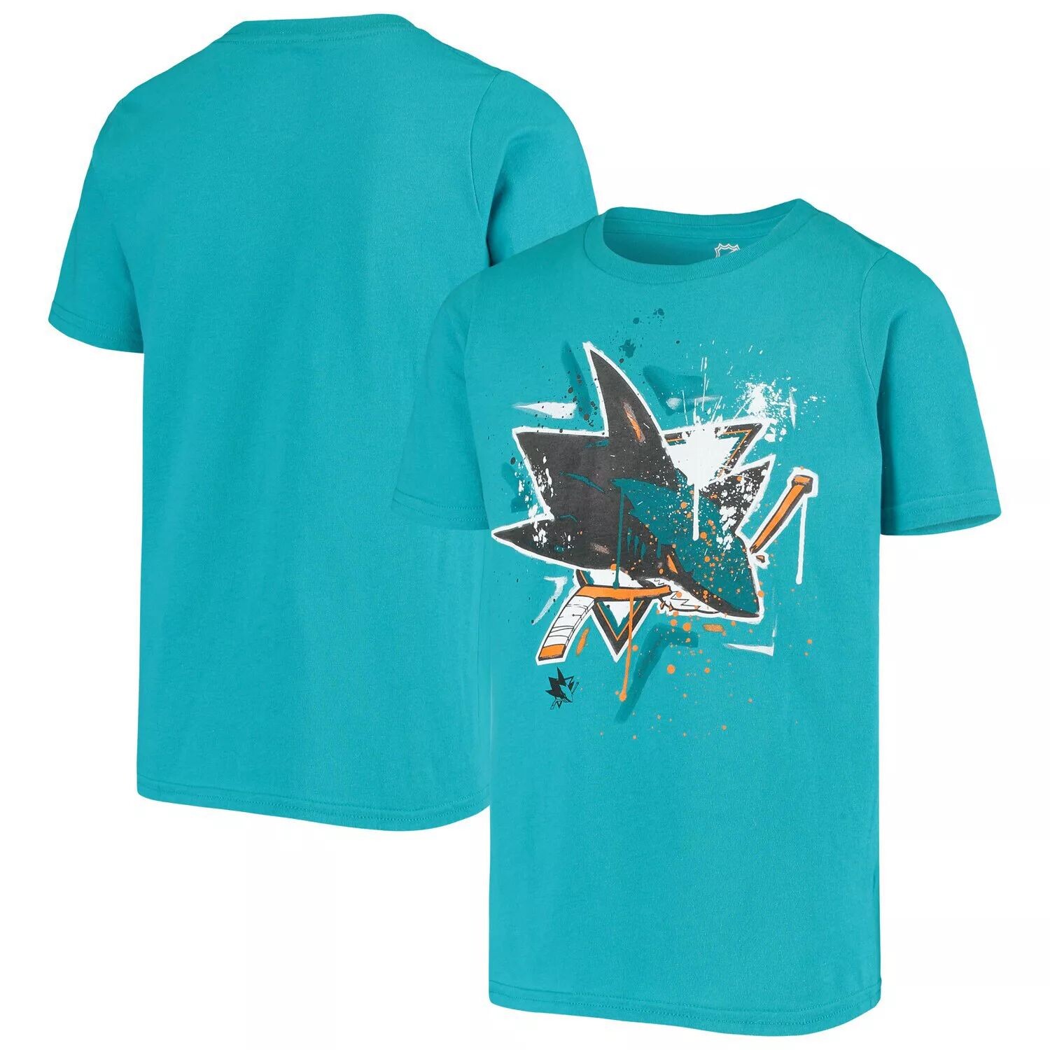 

Темно-бирюзовая футболка с логотипом Youth San Jose Sharks Outerstuff