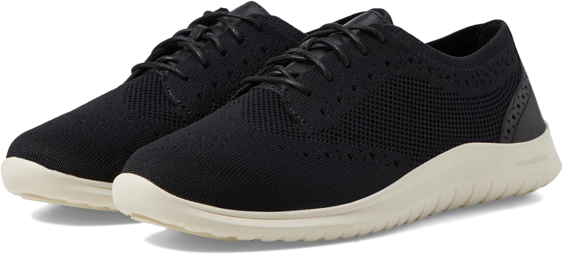 

Оксфорды Cole Haan Zerogrand Meritt Stitchlite Oxford, цвет Black Knit/Leather/Ivory