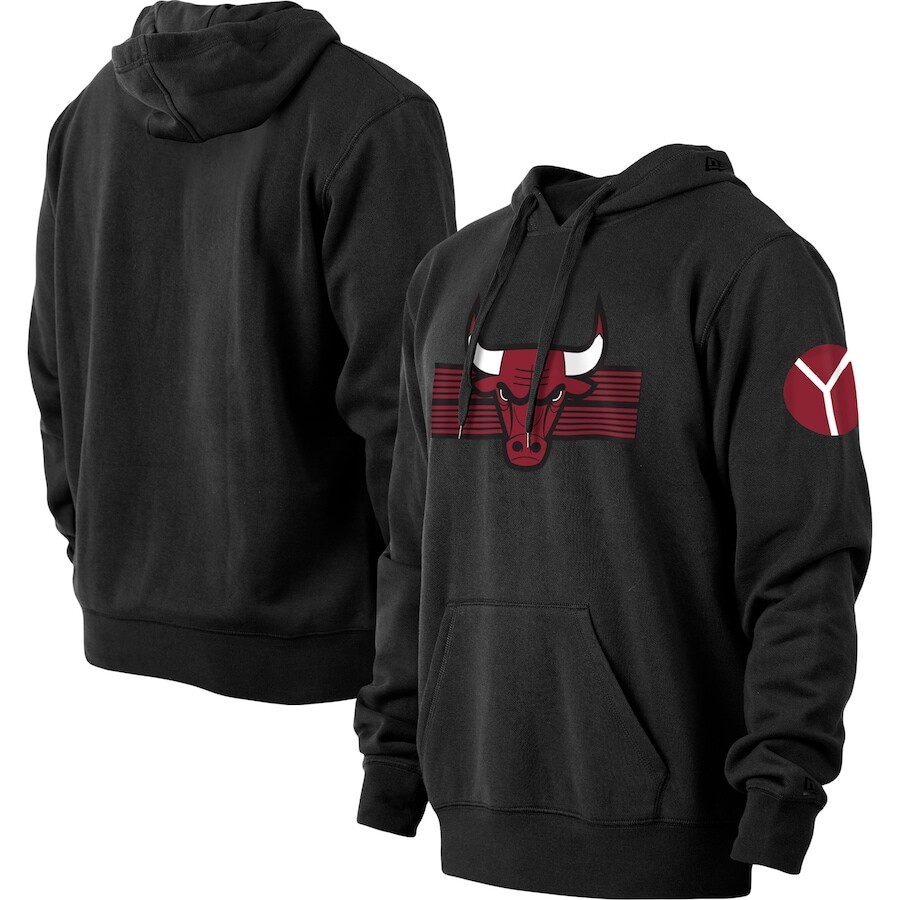 

Пуловер с капюшоном New Era Chicago Bulls, черный