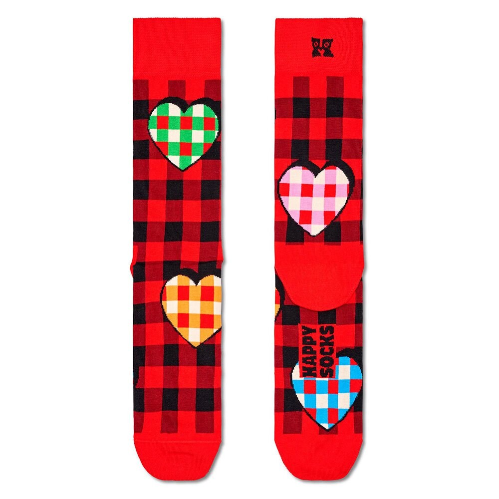 

Носки Happy Checked Heart Half, красный
