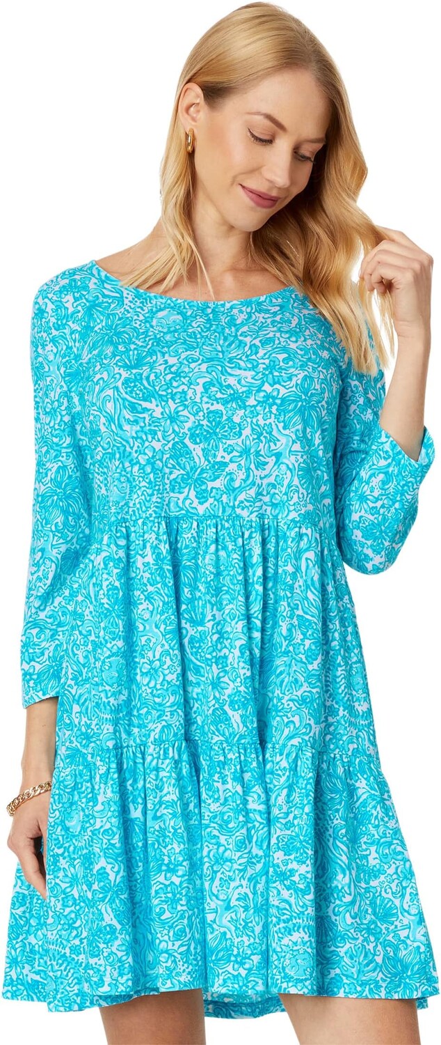 

Платье Джанна Lilly Pulitzer, цвет Resort White Took Me By Sunrise
