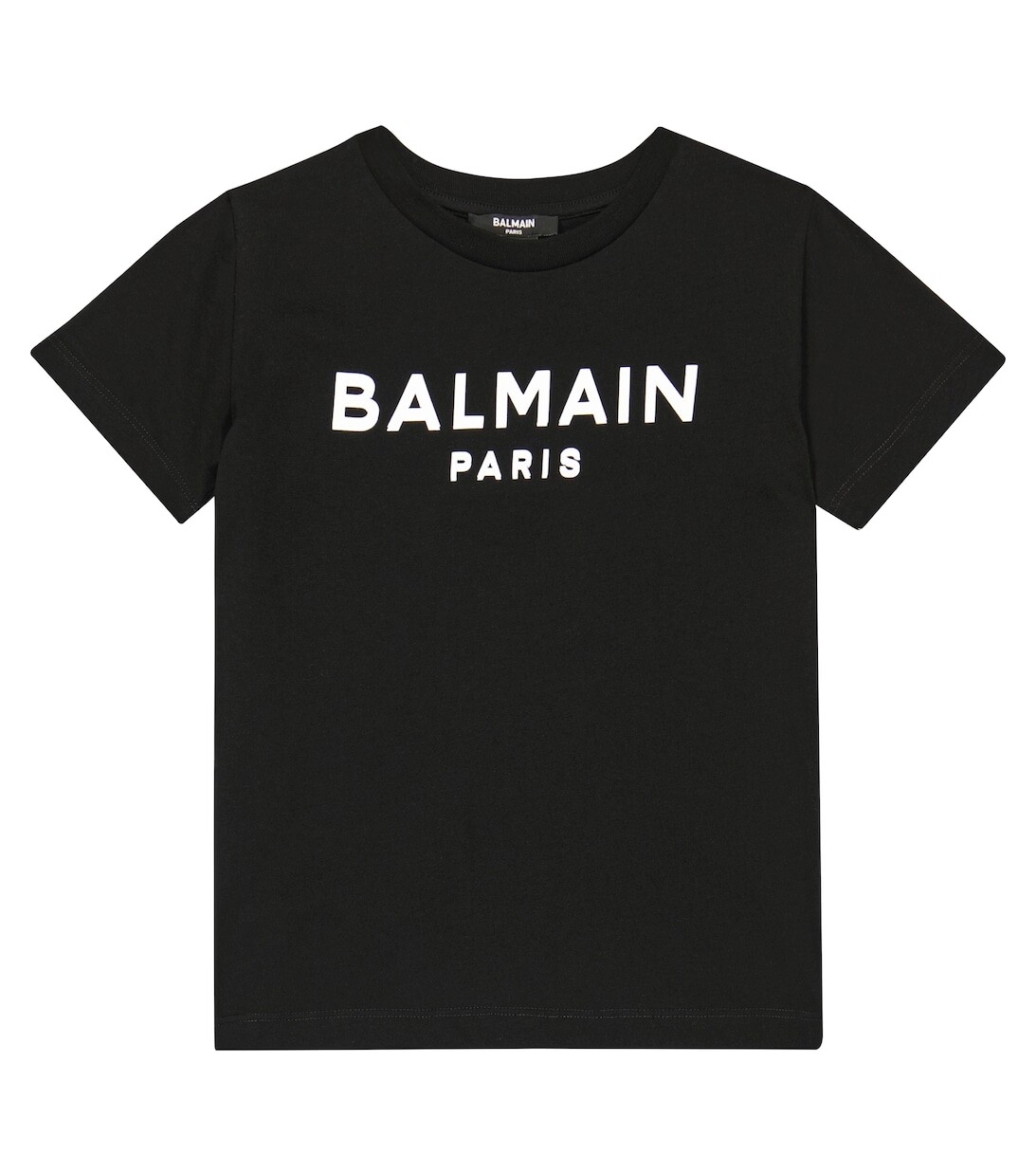

Футболка из хлопкового джерси с логотипом Balmain, черный