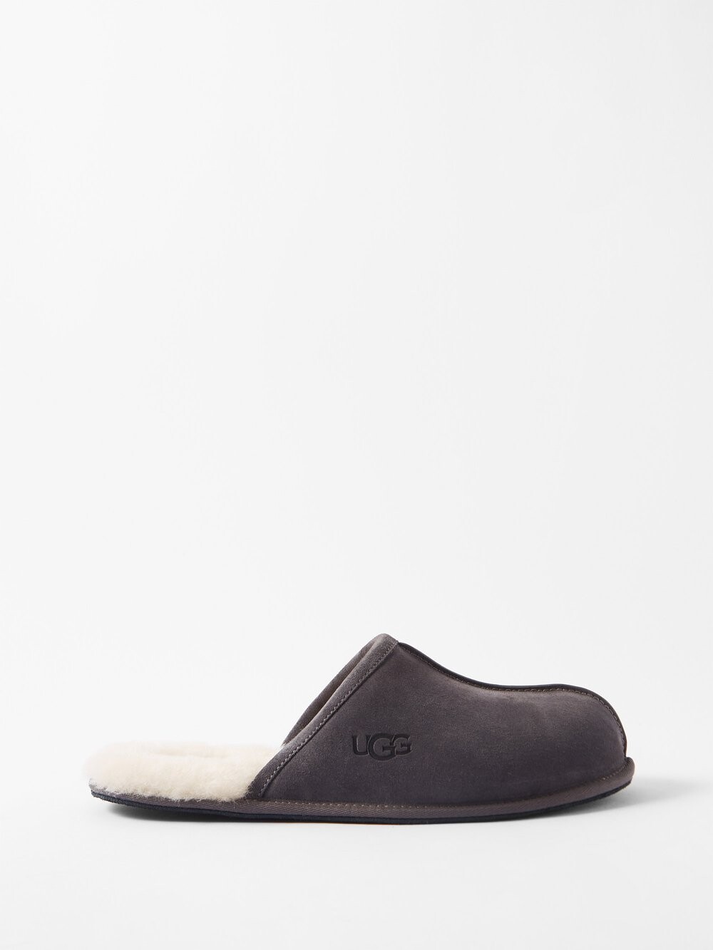 

Тапочки scuff без спинки на подкладке из овчины UGG, серый