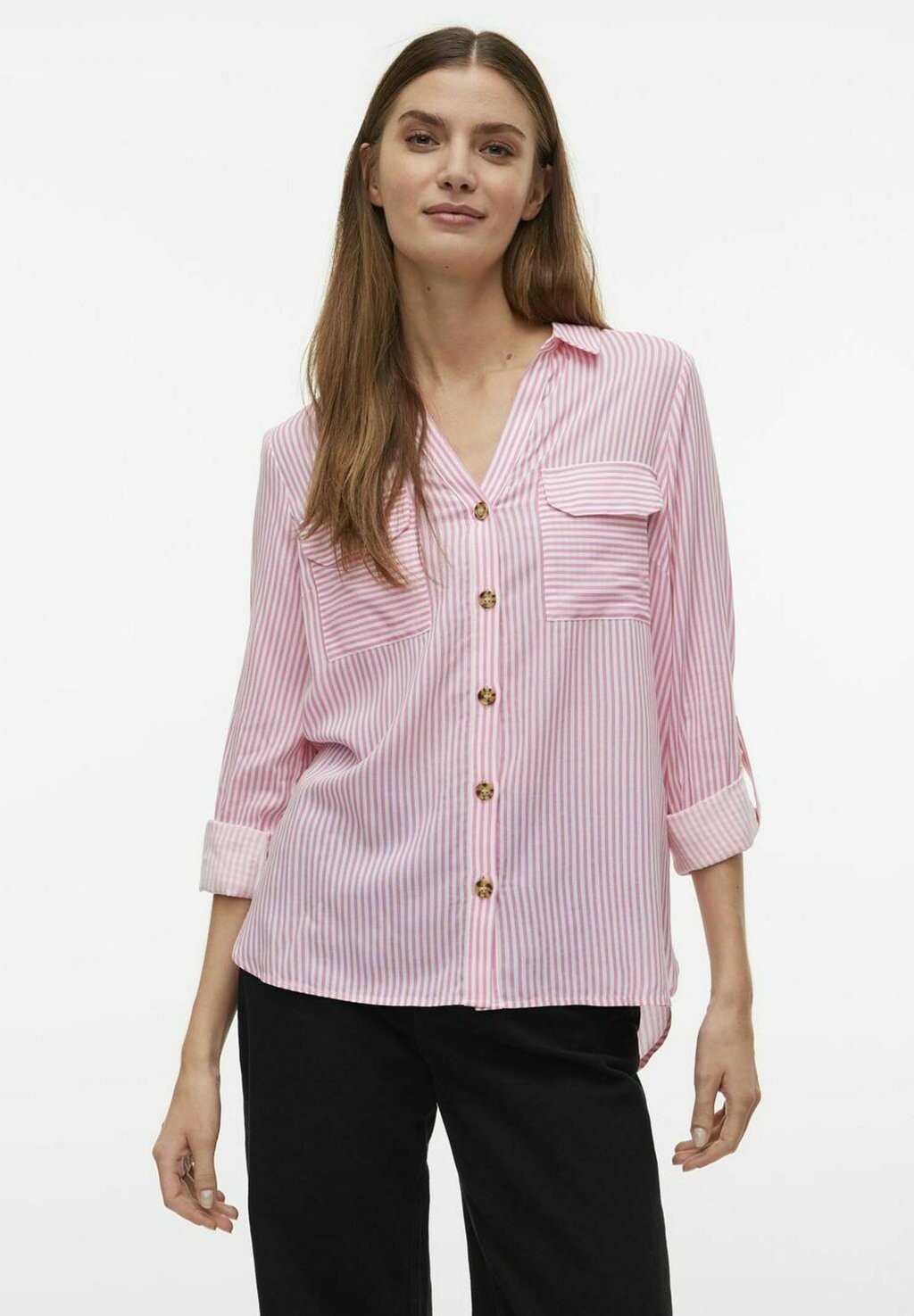 

Блузка-рубашка VMBUMPY NEW NOOS Vero Moda, цвет pink cosmos