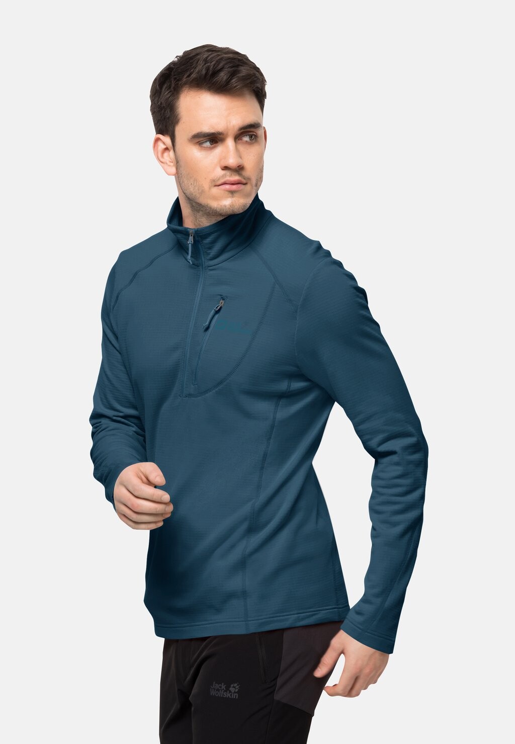 

Толстовка KOLBENBERG HZ Jack Wolfskin, цвет dark sea