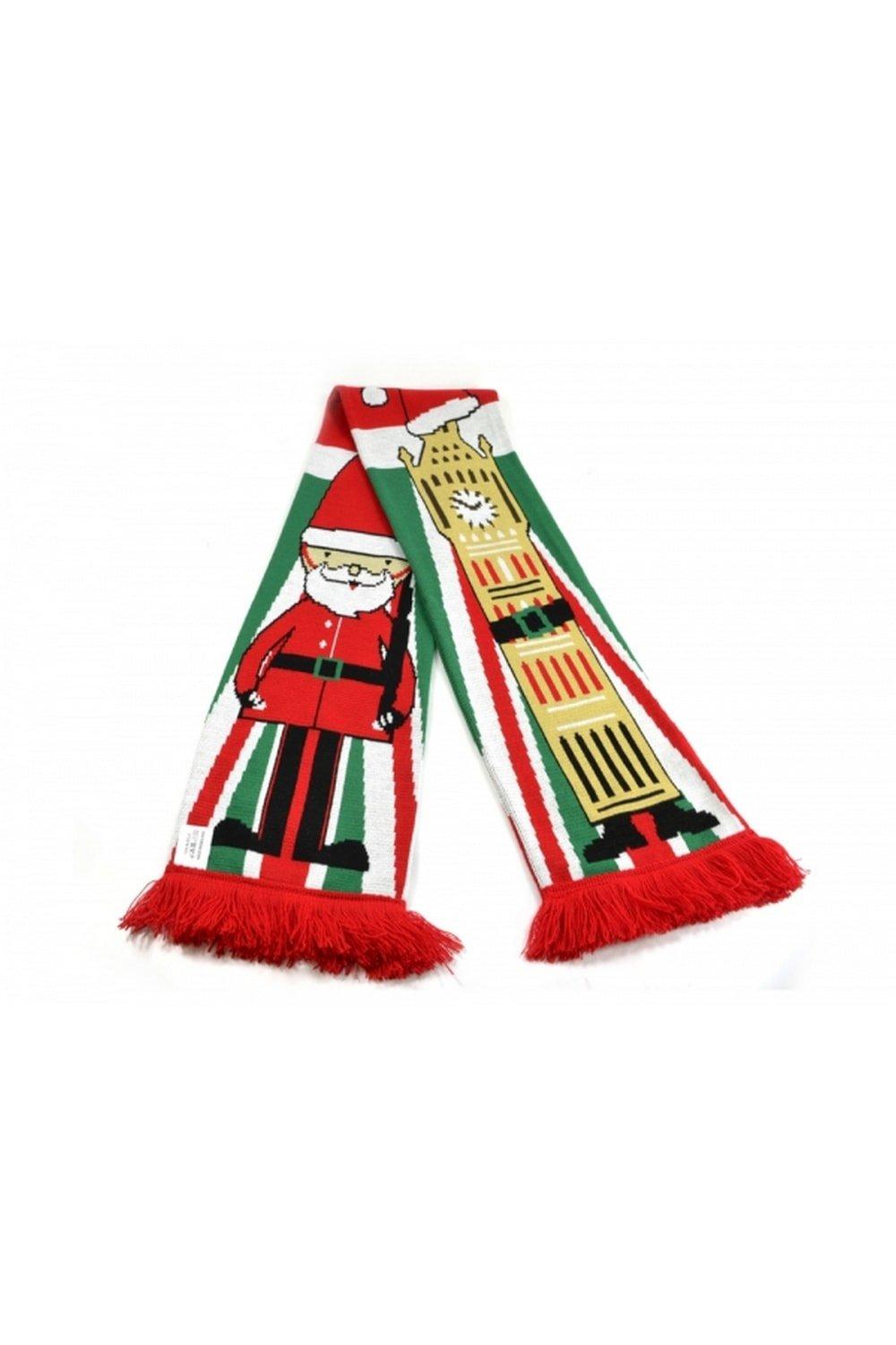 Рождественский шарф Биг-Бен Universal Textiles, мультиколор жаккардовый шарф h