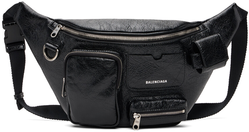 

Черная поясная сумка Superbusy Balenciaga