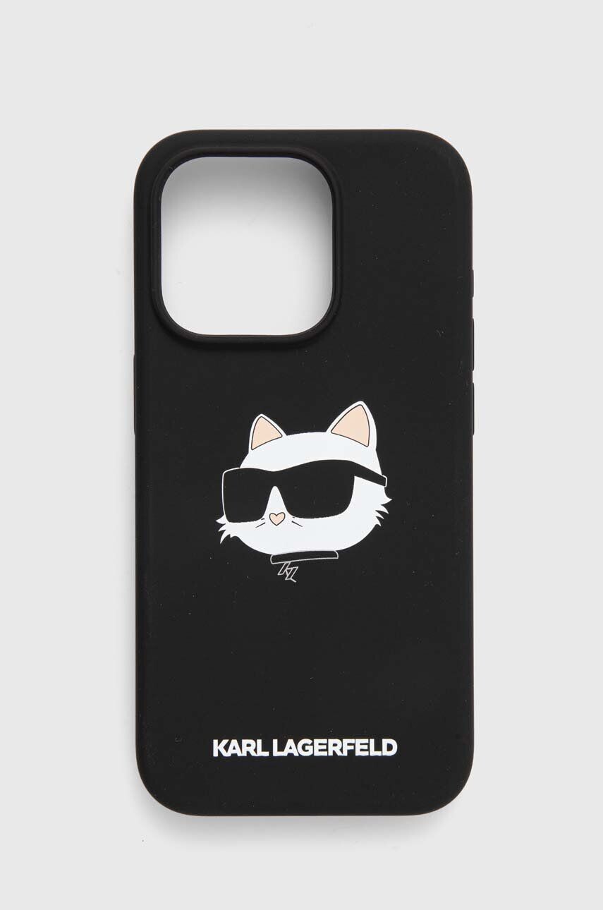 

Чехол для телефона Karl Lagerfeld для iPhone 15 Pro 6.1, черный