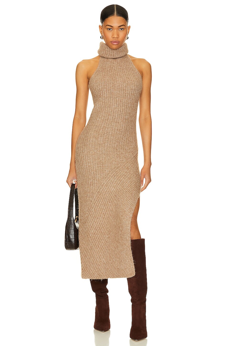 

Платье миди NICHOLAS Kiandra Sleeveless Turtleneck, цвет Oat