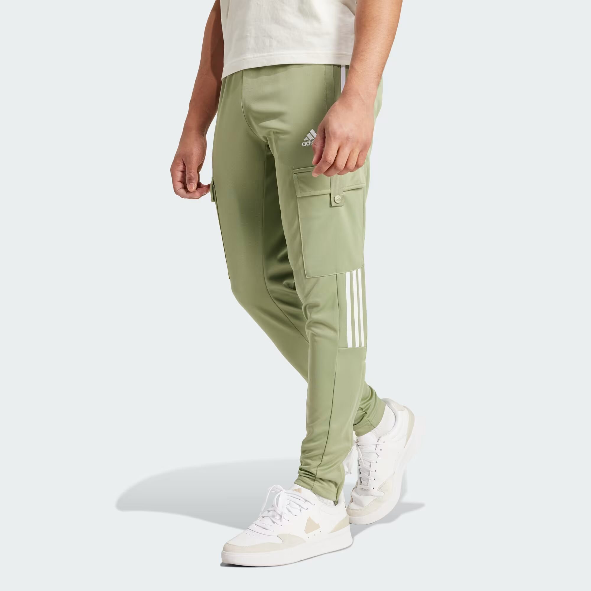 

Брюки-карго Тиро Adidas, цвет Tent Green/White