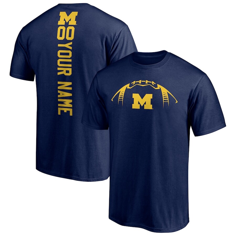 

Футболка с коротким рукавом Fanatics Branded Michigan Wolverines, нави
