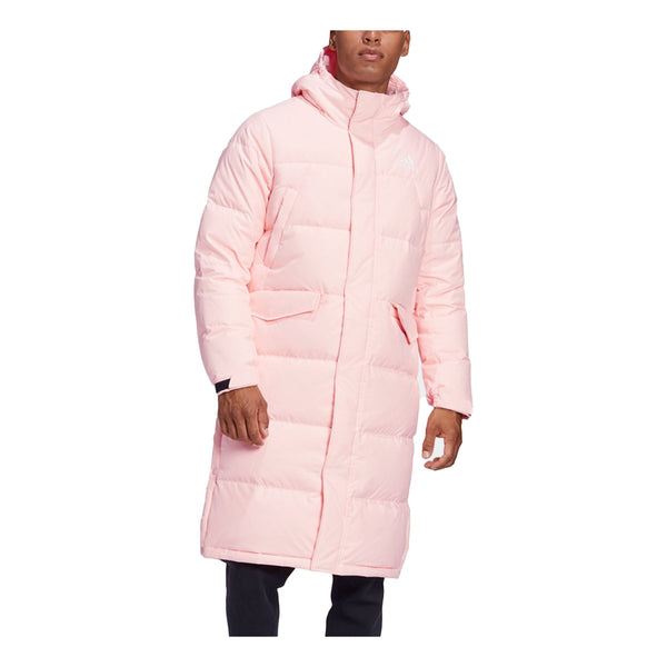 Пуховик Adidas Outdoor Sports hooded down Jacket Pink, розовый цена и фото