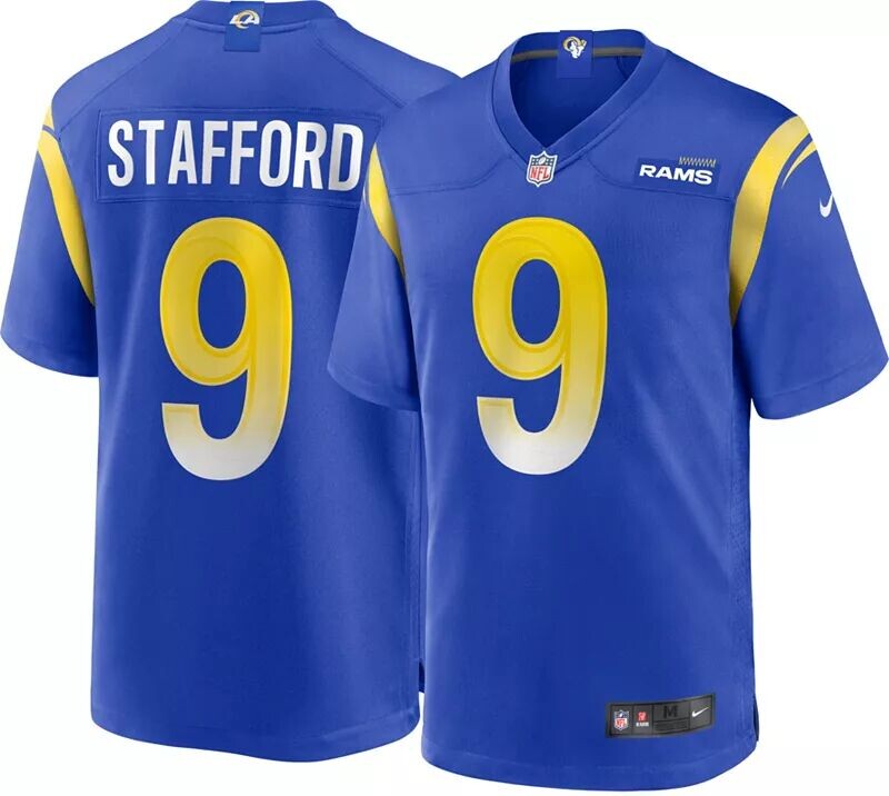 

Мужская майка Nike Los Angeles Rams Matthew Stafford #9 Royal Game