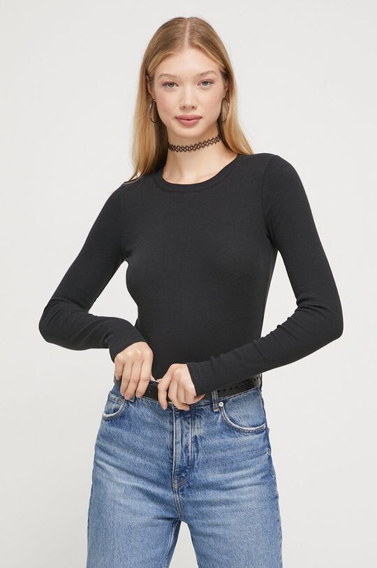 

Компания Холлистер длинный рукав Hollister Co., черный