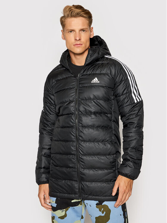 

Пуховик узкого кроя Adidas, черный