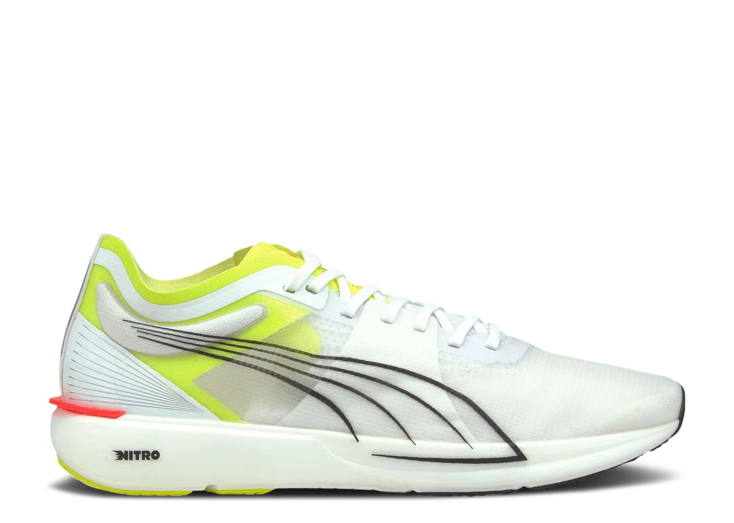 Кроссовки Puma Liberate Nitro 'White Yellow Alert', белый кроссовки puma electrify nitro fizzy light yellow alert white