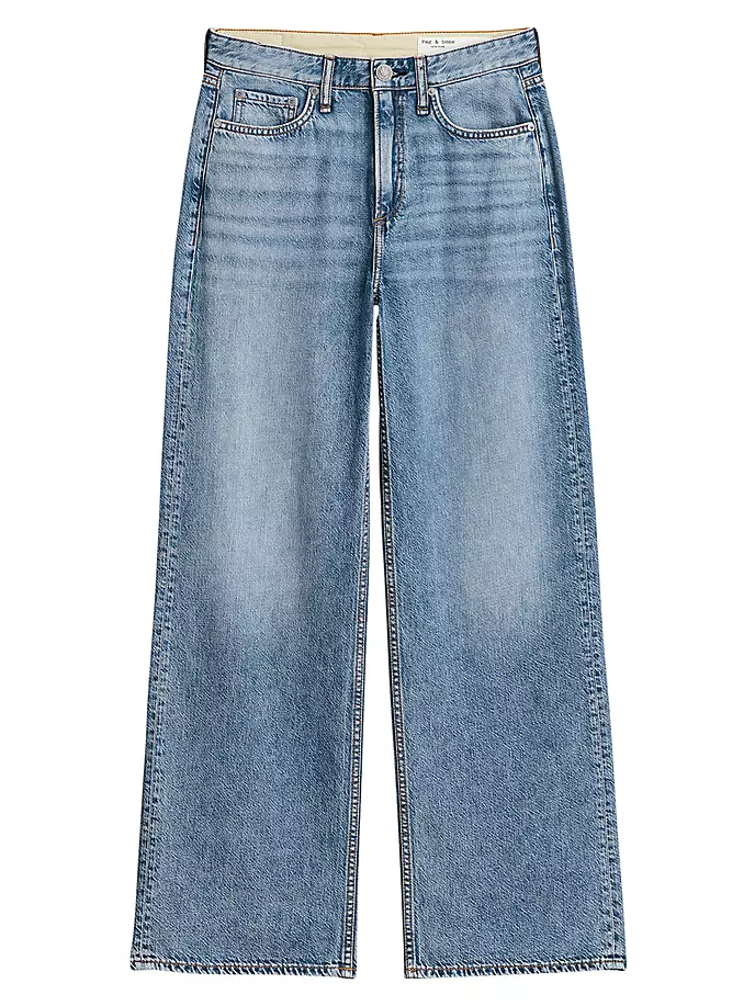 Полулегкие широкие джинсы Logan Rag & Bone, цвет audrey фотографии
