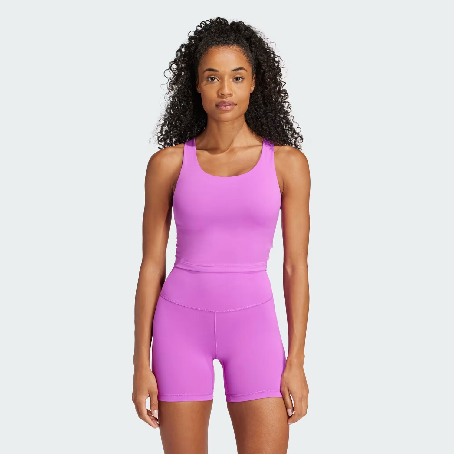 

Длинный бюстгальтер All Me со средней поддержкой и майкой Adidas, цвет Purple Burst
