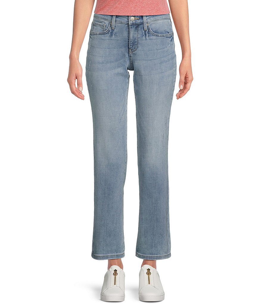 Прямые джинсы до щиколотки Мэрилин миниатюрного размера NYDJ, синий