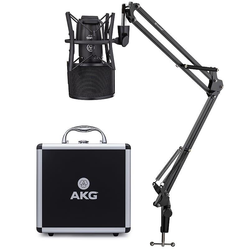 Микрофон AKG AKG P220 High-Performance Condenser Microphone Bundle with Accessory микрофон akg akg c518m microphone three pack w 3 xlr cables bundle