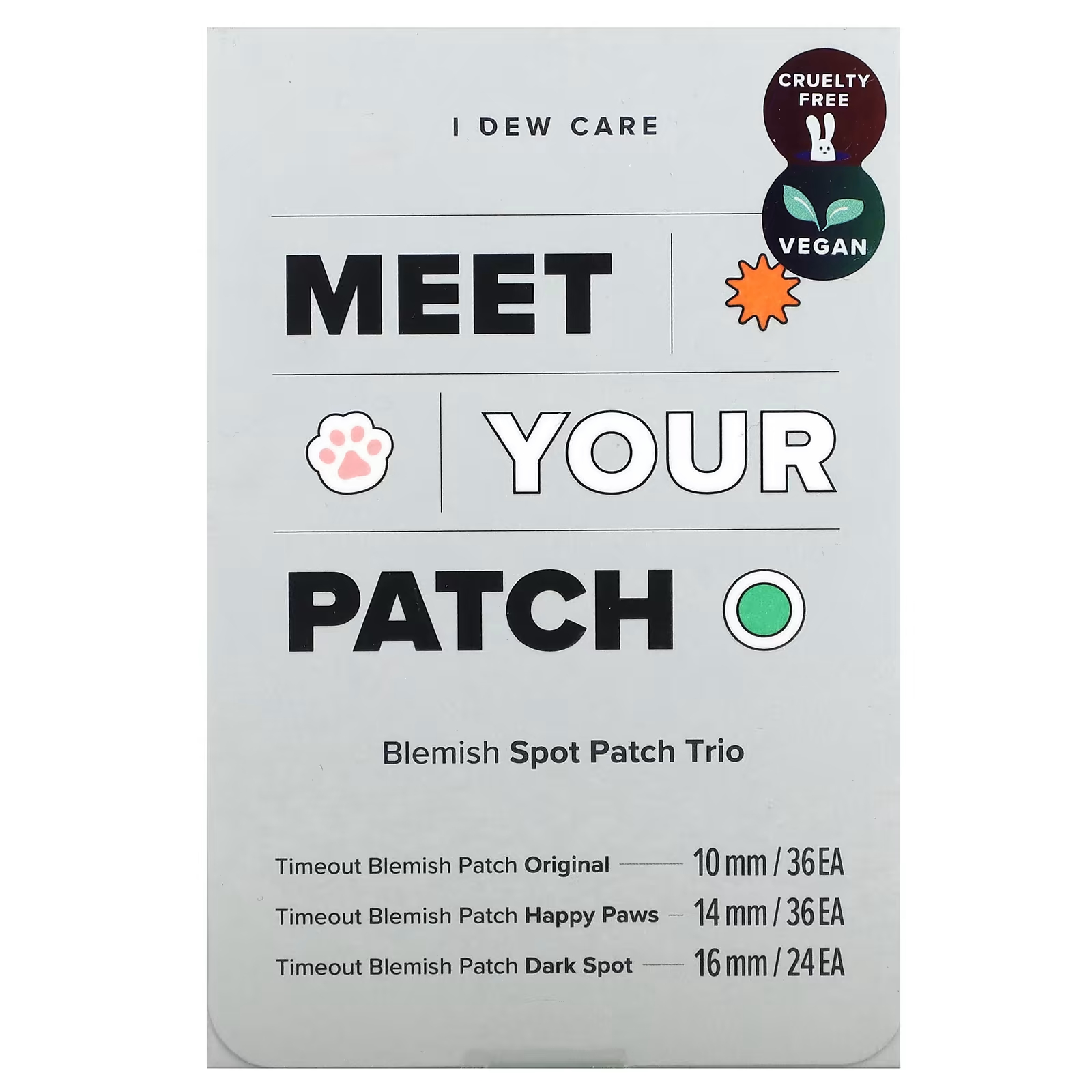 I Dew Care Meet Your Patch Blemish Spot Patch Trio 96 патчей woven label patch embroidered patch patch personalized customization service products metal