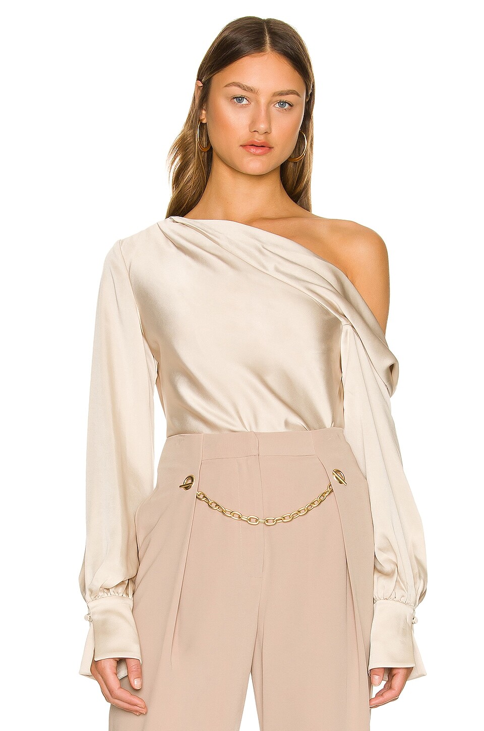 

Топ SIMKHAI Alice One Shoulder, цвет Champagne