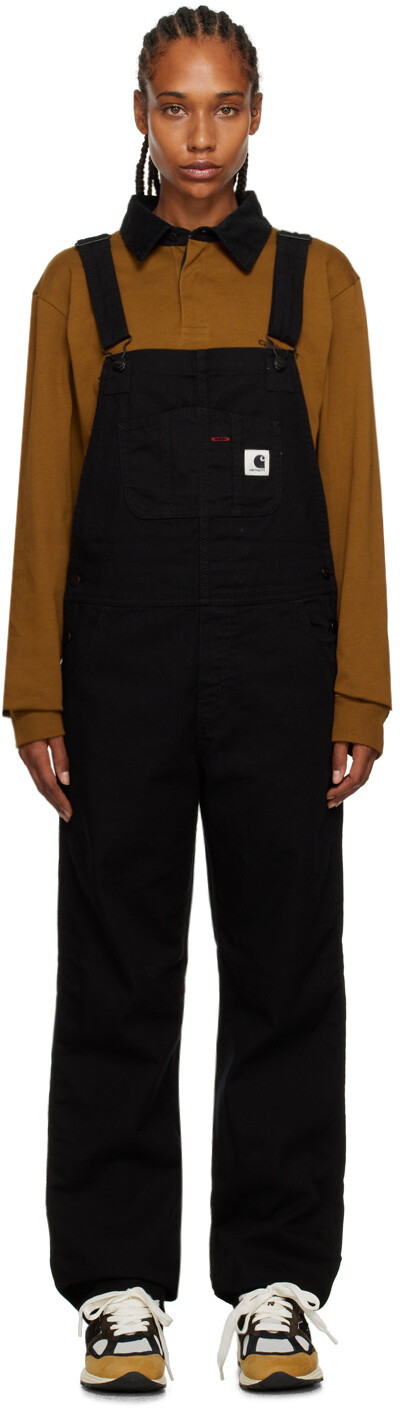 

Черный комбинезон с нагрудником Carhartt Work In Progress