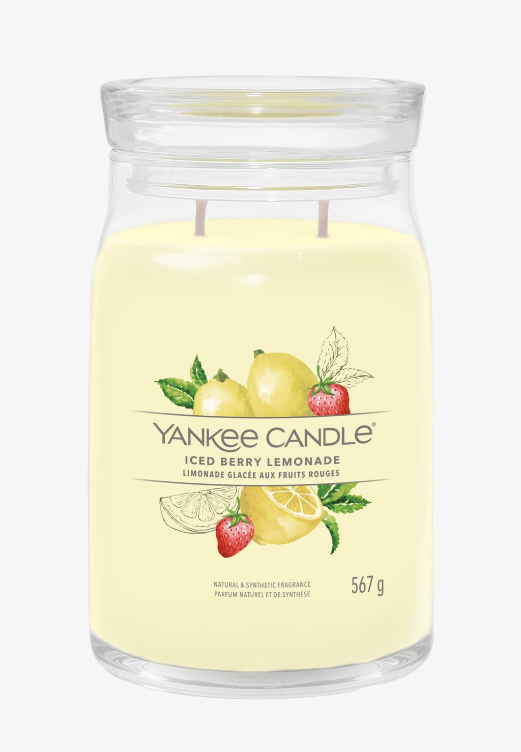 Ароматическая свеча Signature Large Jar Iced Berry Lemonade Yankee Candle, желтый marukawa iced lemonade