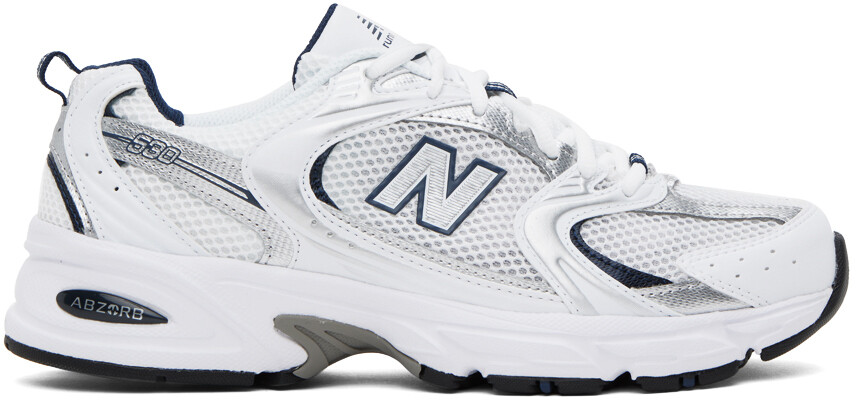 

Бело-серебристые кроссовки New Balance 530